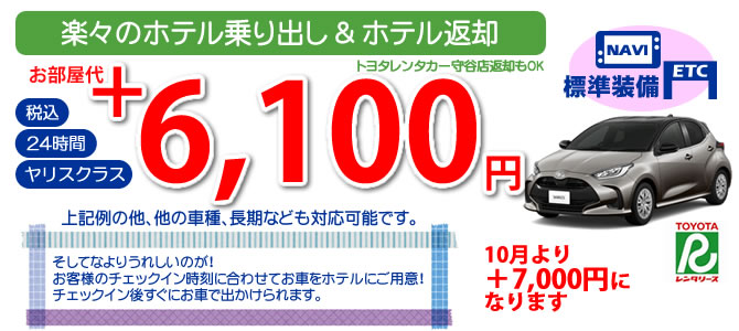 レンタカー付きプラン