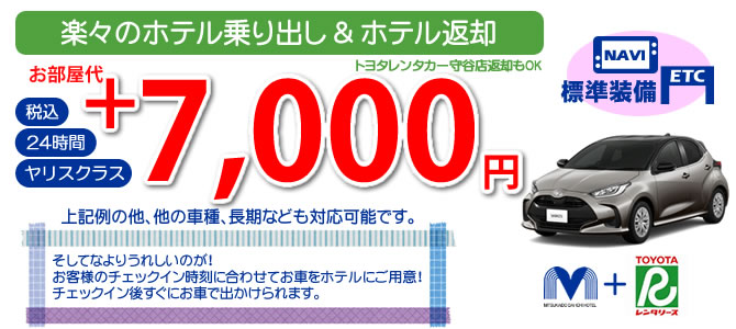 レンタカー付きプラン